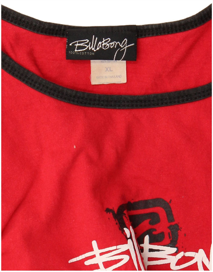 Billabong Herre Grafisk Vest Top XL Rød Bomuld