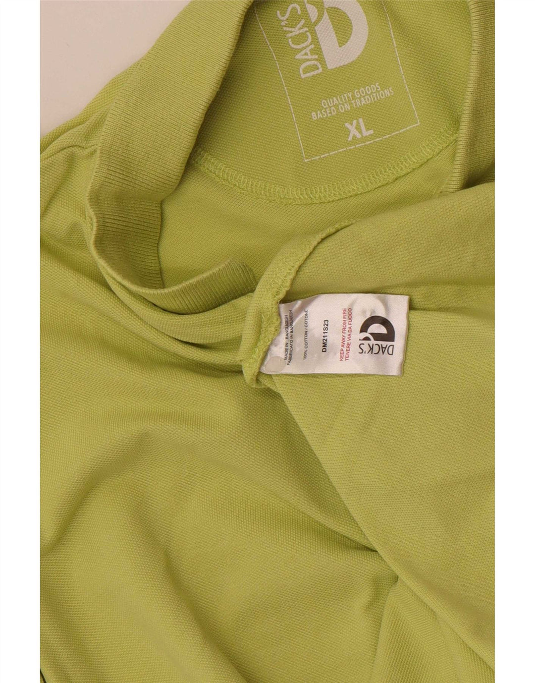 Dacks herre poloshirt XL Grøn bomuld