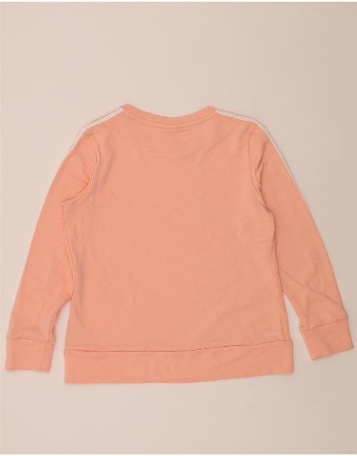 ADIDAS Womens Sweatshirt Jumper UK 12/14 Medium Pink Polyester Vintage Adidas and Second-Hand Adidas from Messina Hembry 