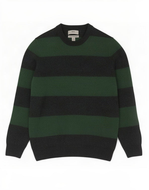Marks & Spencer Boys sweater med rund hals 14-15 år Medium Grøn