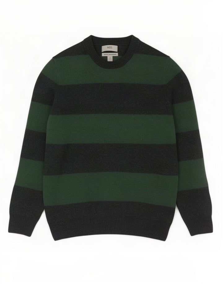 Marks & Spencer Boys sweater med rund hals 14-15 år Medium Grøn