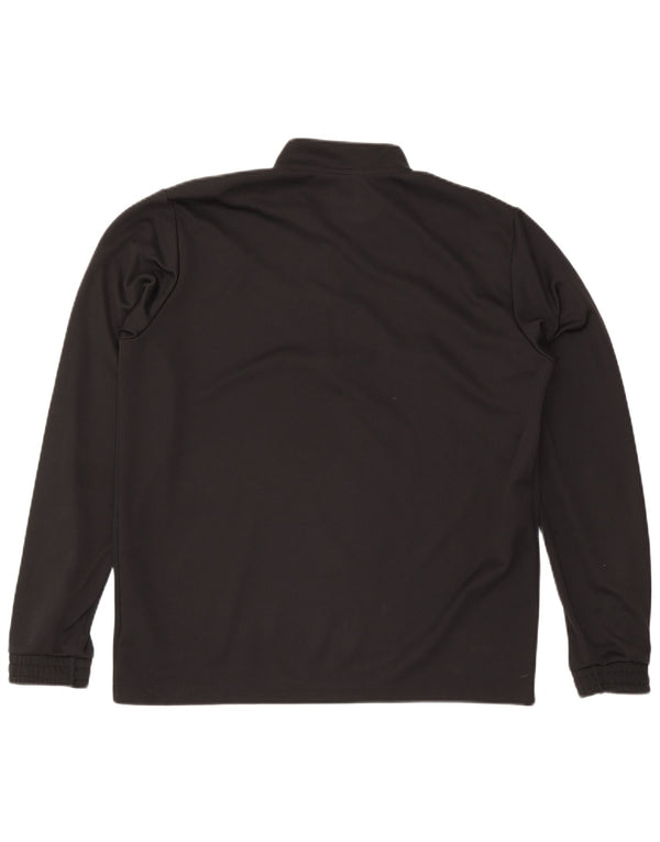 Adidas Herre Aeroready Zip Neck Pullover Træningsdragt Top XL Sort Polyester