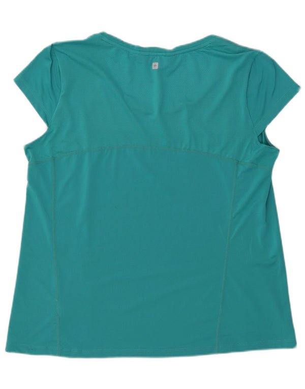 Mountain Warehouse Dame T-Shirt Top UK 18 XL turkis polyester