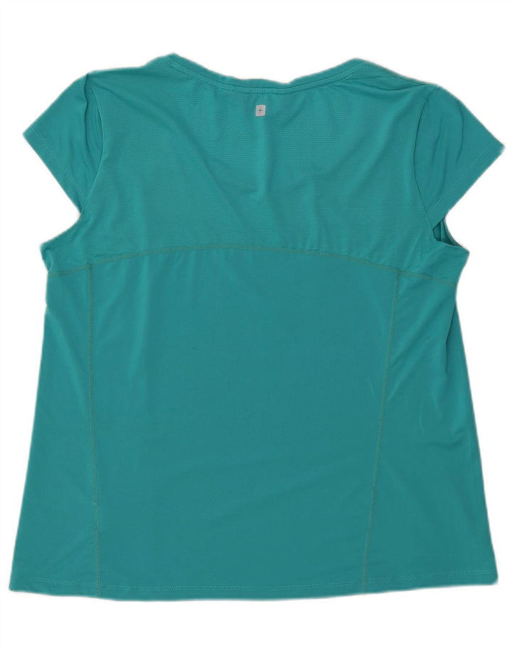 Mountain Warehouse Dame T-Shirt Top UK 18 XL turkis polyester