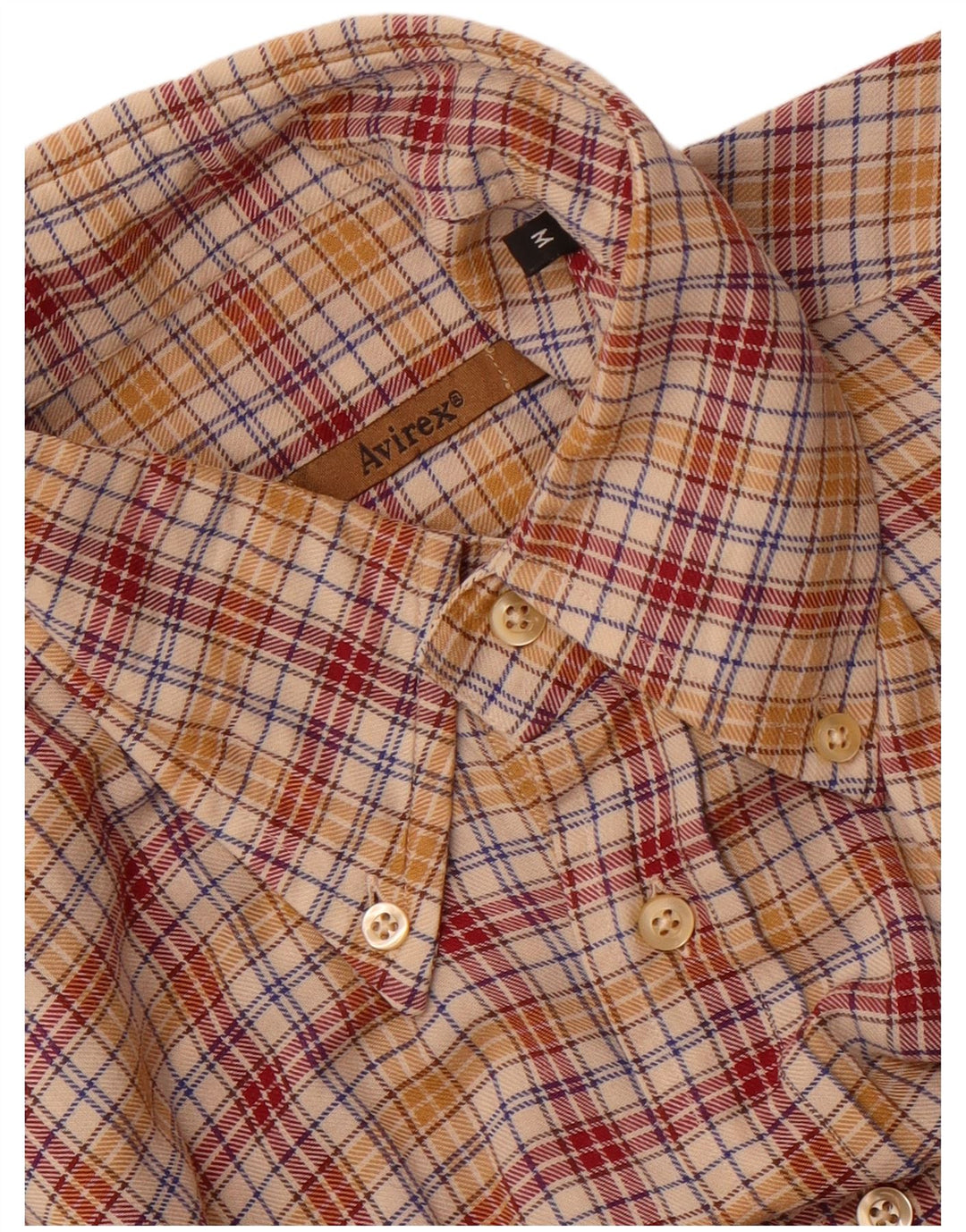 Avirex Herre Flanelskjorte Medium Flerfarvet Ternet