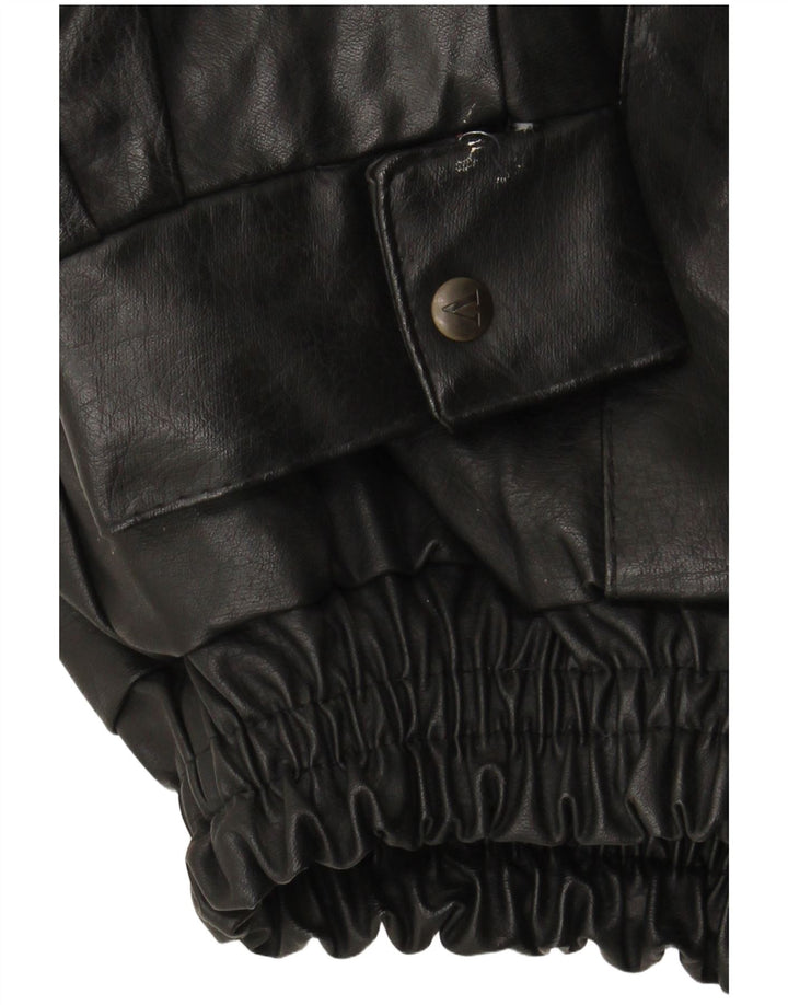 VINTAGE Herre læderjakke UK 42 XL Sort