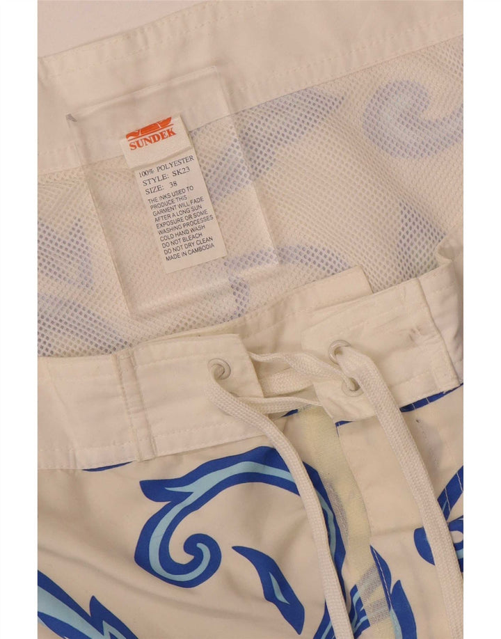 Sundek Herre badeshorts XL Hvid blomstret polyester