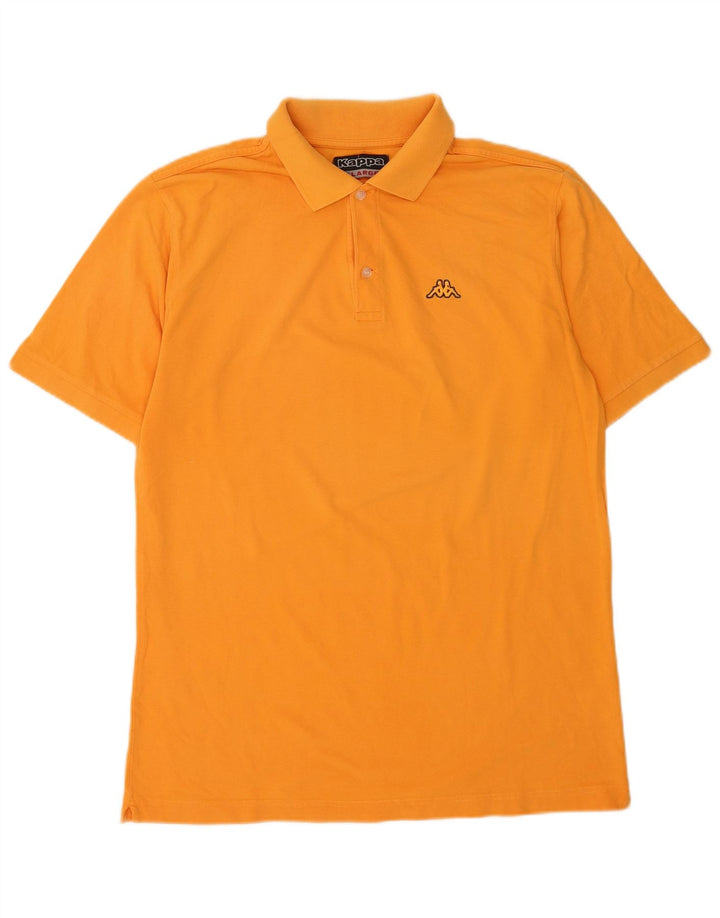 KAPPA Poloshirt til mænd XL Orange Bomuld