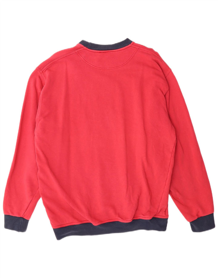 Trussardi Herre Sweatshirt Jumper Large Pink Colourblock Bomuld