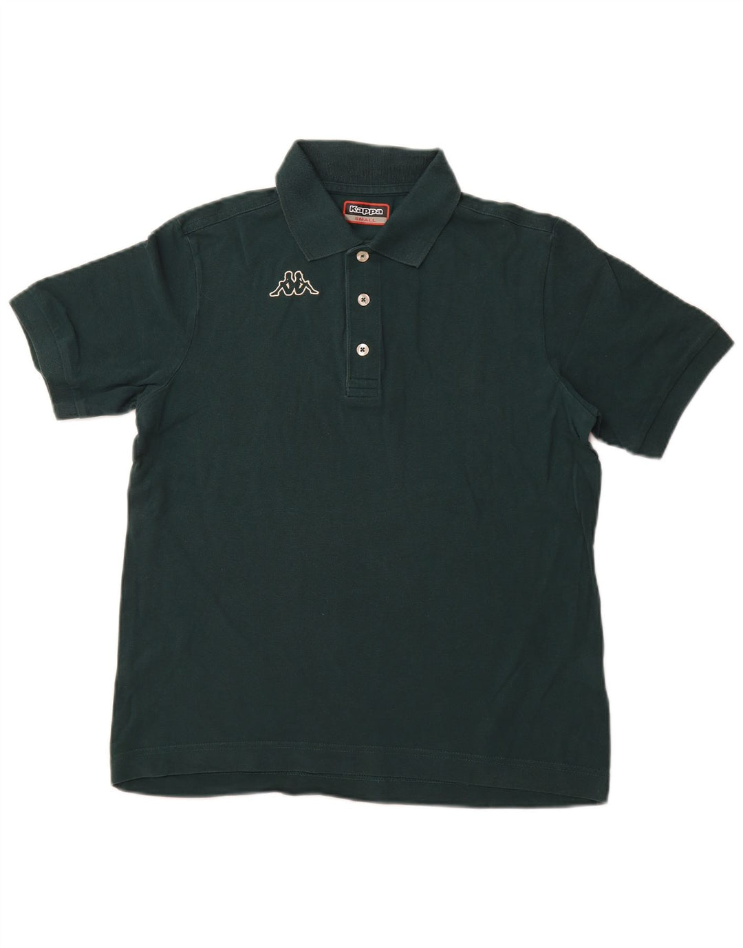 KAPPA Grafisk poloshirt til mænd, lille grøn bomuld