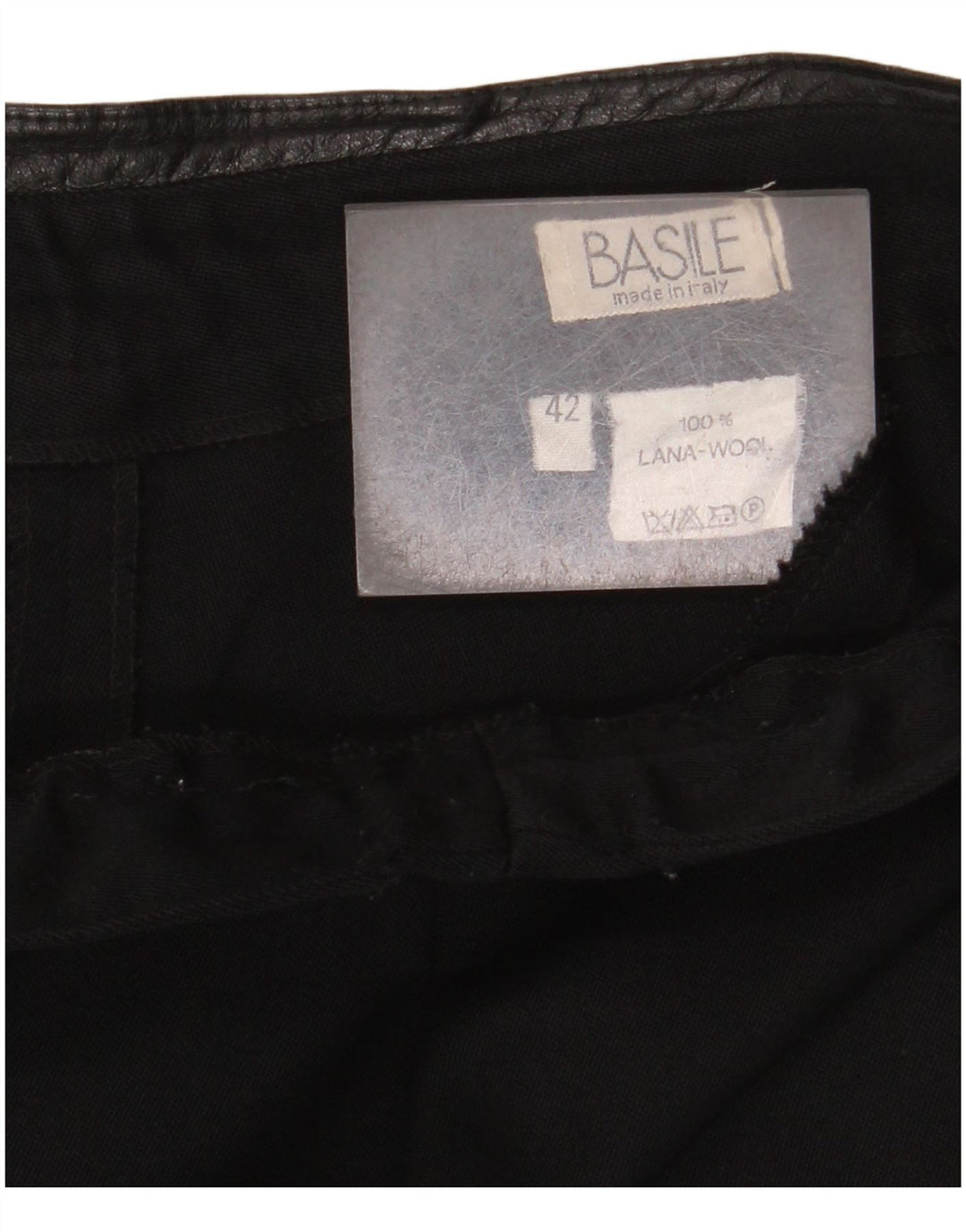 Basile Dame Højtalje Casual Bukser IT 42 Medium W28 L30 Sort