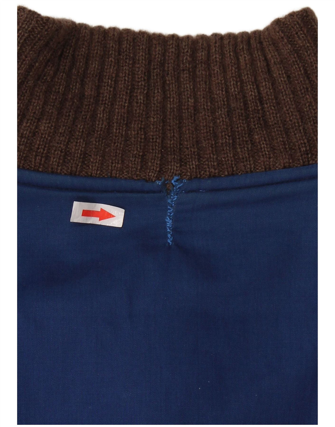 VINTAGE Herre vendbar cardigan sweater XL Brown Fair Isle