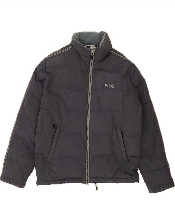 FILA Mens Padded Jacket UK 36 Small Navy Blue Nylon Vintage Fila and Second-Hand Fila from Messina Hembry 