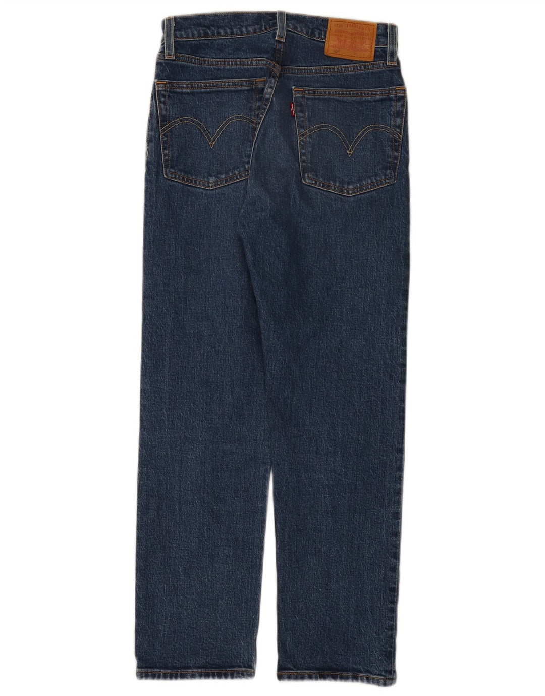 Levi's Dame 501 Straight Jeans W24 L26 Blå Bomuld