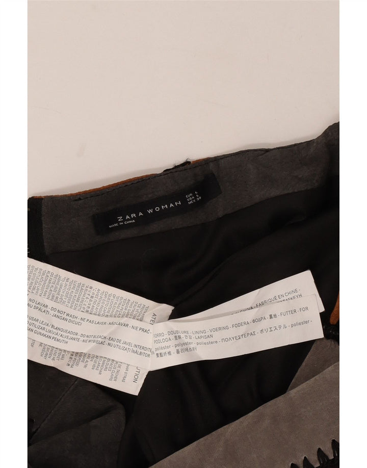 Zara Dame Mini-nederdel Large W30 Flerfarvet Colourblock Polyester