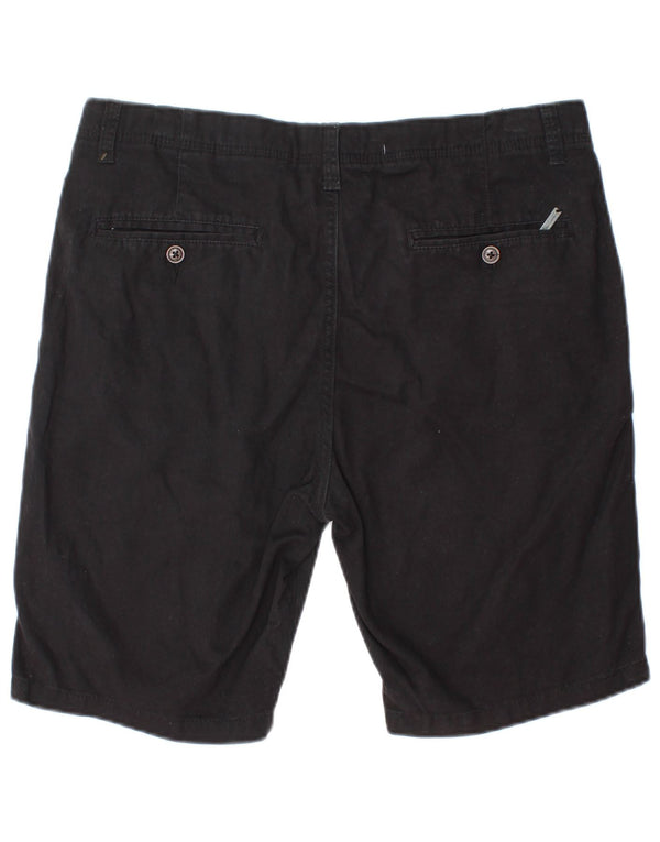 Pierre Cardin Herre Regular Fit Chino Shorts Medium W32 Sort Bomuld