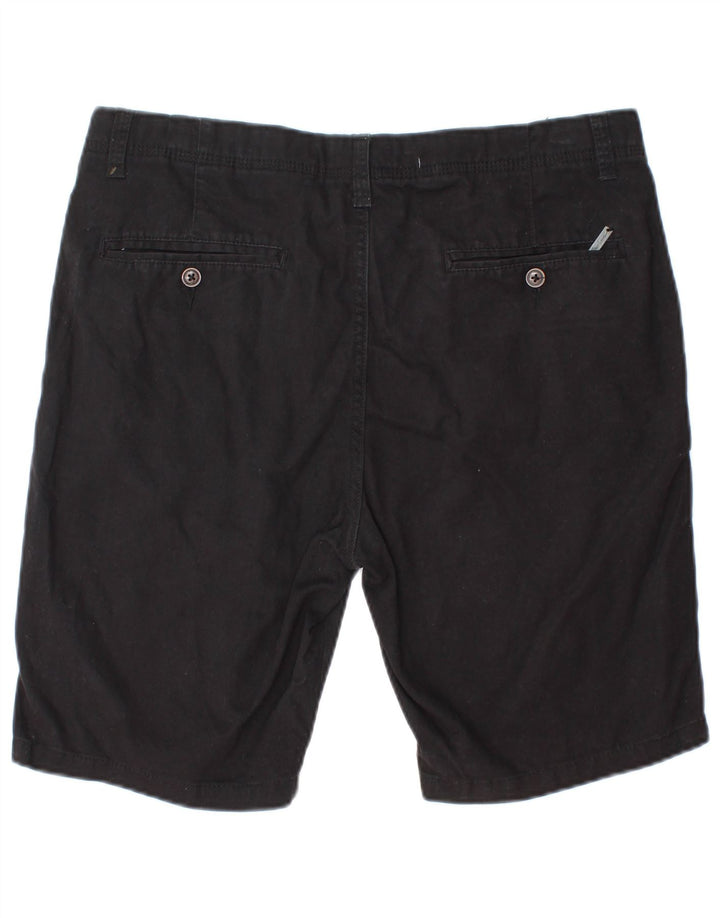 Pierre Cardin Herre Regular Fit Chino Shorts Medium W32 Sort Bomuld