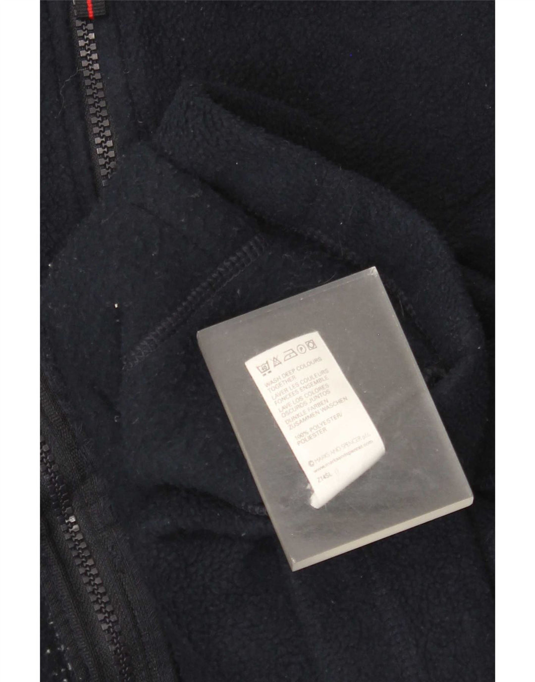 Marks & Spencer Herre Fleece Gilet UK 42 XL Navy Blue Polyester