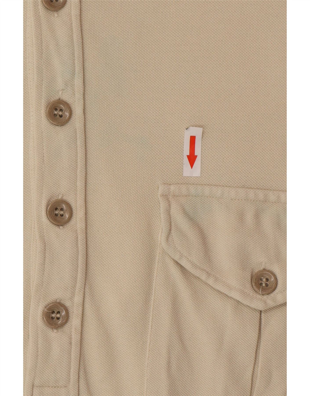 Armani Jeans Mens Polo Shirt Medium Off White