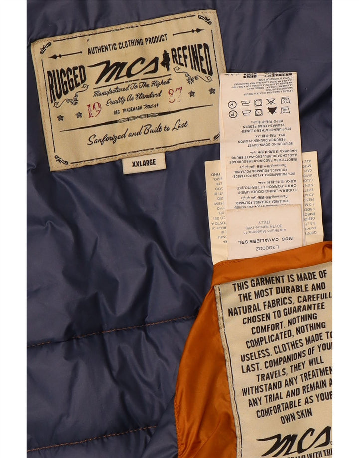 Marlboro Classics Herre Polstret Gilet UK 44 2XL Brun Polyamid