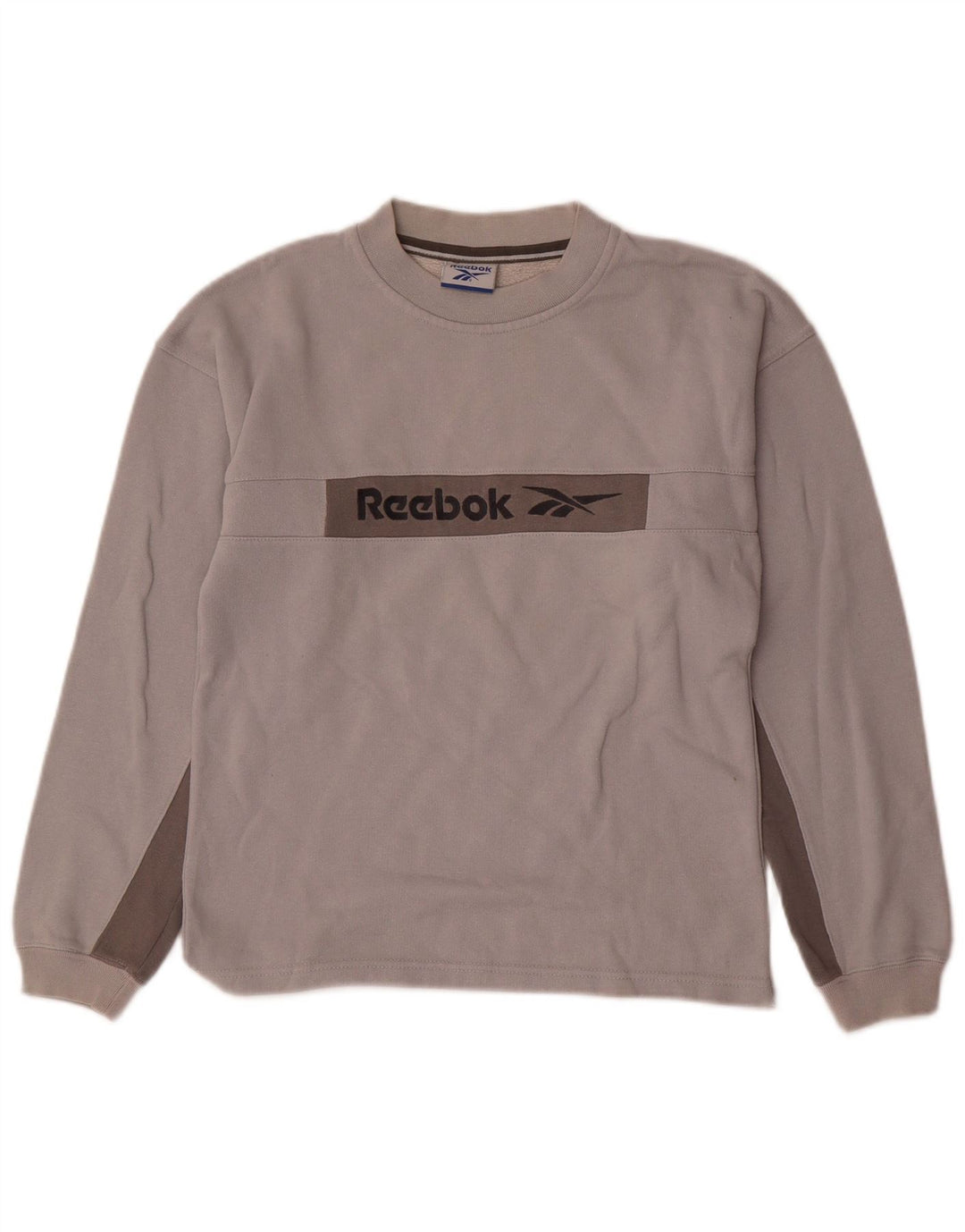 REEBOK Drenge Grafisk Sweatshirt Jumper 11-12 år Grå Colourblock