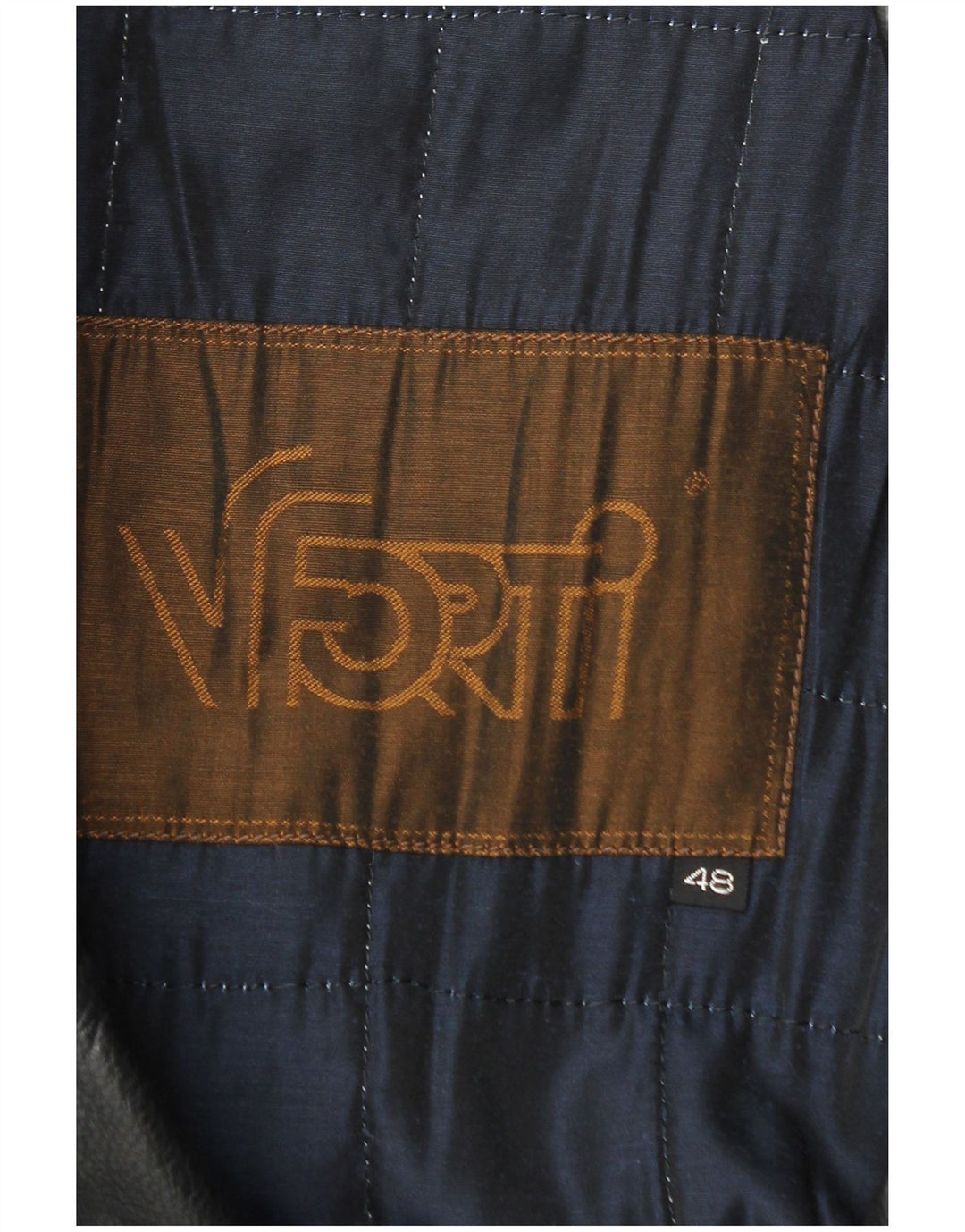 Vittorio Forti Herre Læderfrakke IT 48 Medium Sort