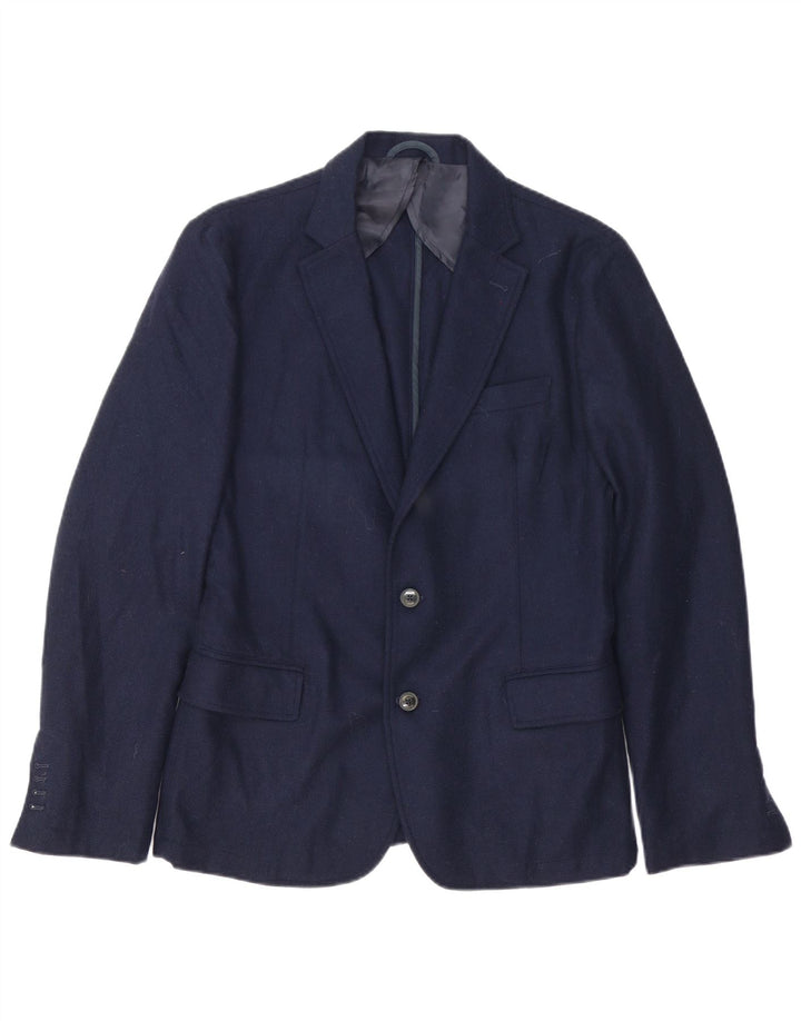Trussardi Jeans Herre 2 Button Blazer Jacket IT 48 Medium Navy Blue