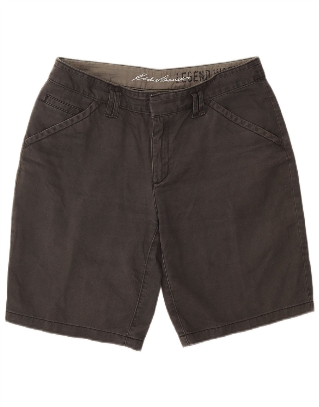 Eddie Bauer Chino Shorts til kvinder US 8 Medium W30 Grå Bomuld