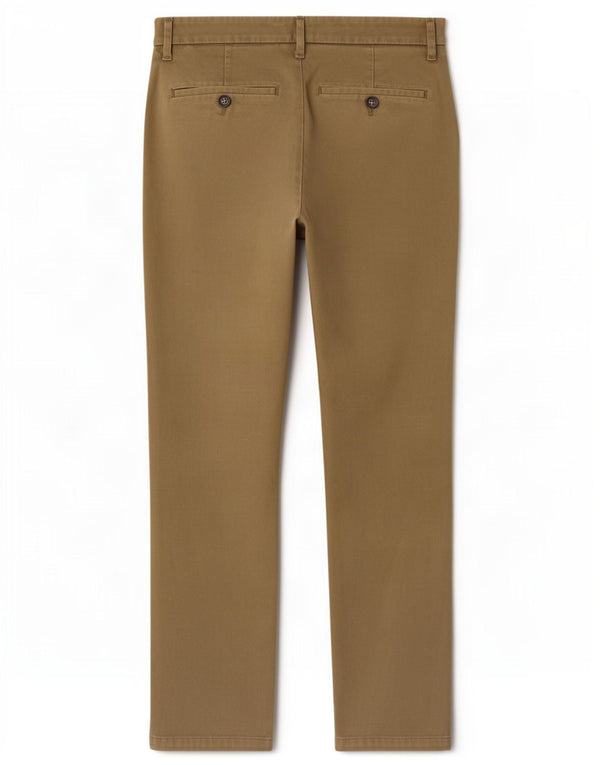 Marks & Spencer Herre Slim Chino Bukser W32 L29 Khaki Bomuld