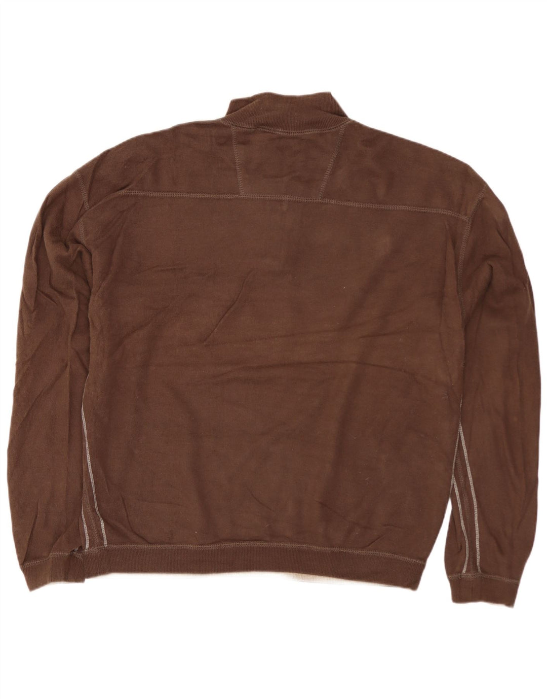 Izod Sweatshirt med lynlås til mænd XL brun