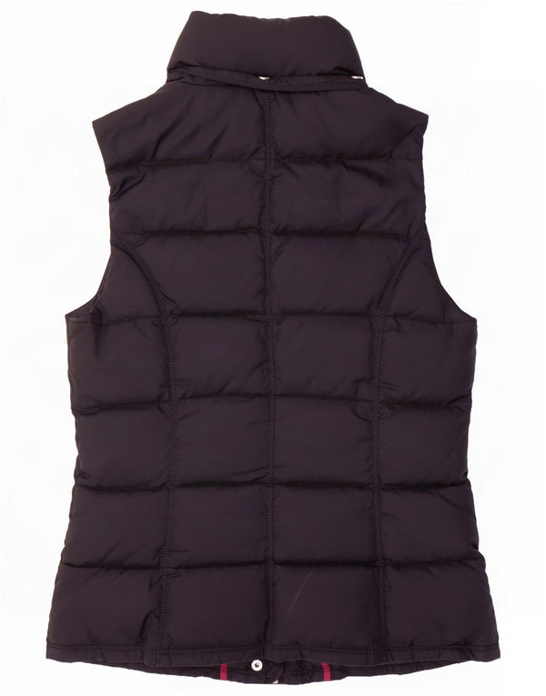 Tommy Hilfiger Womens Polstret Gilet UK 6 XS Sort Polyester