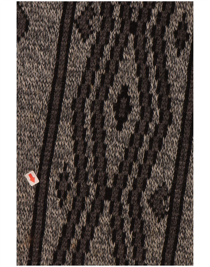 ANGELO LITRICO Herre sweater med rund hals IT 52/54 Stor Grå Geometrisk