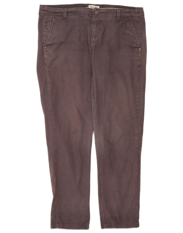 Marks & Spencer Dame Slim Chino Bukser UK 14 Large W36 L29 Grå Bomuld
