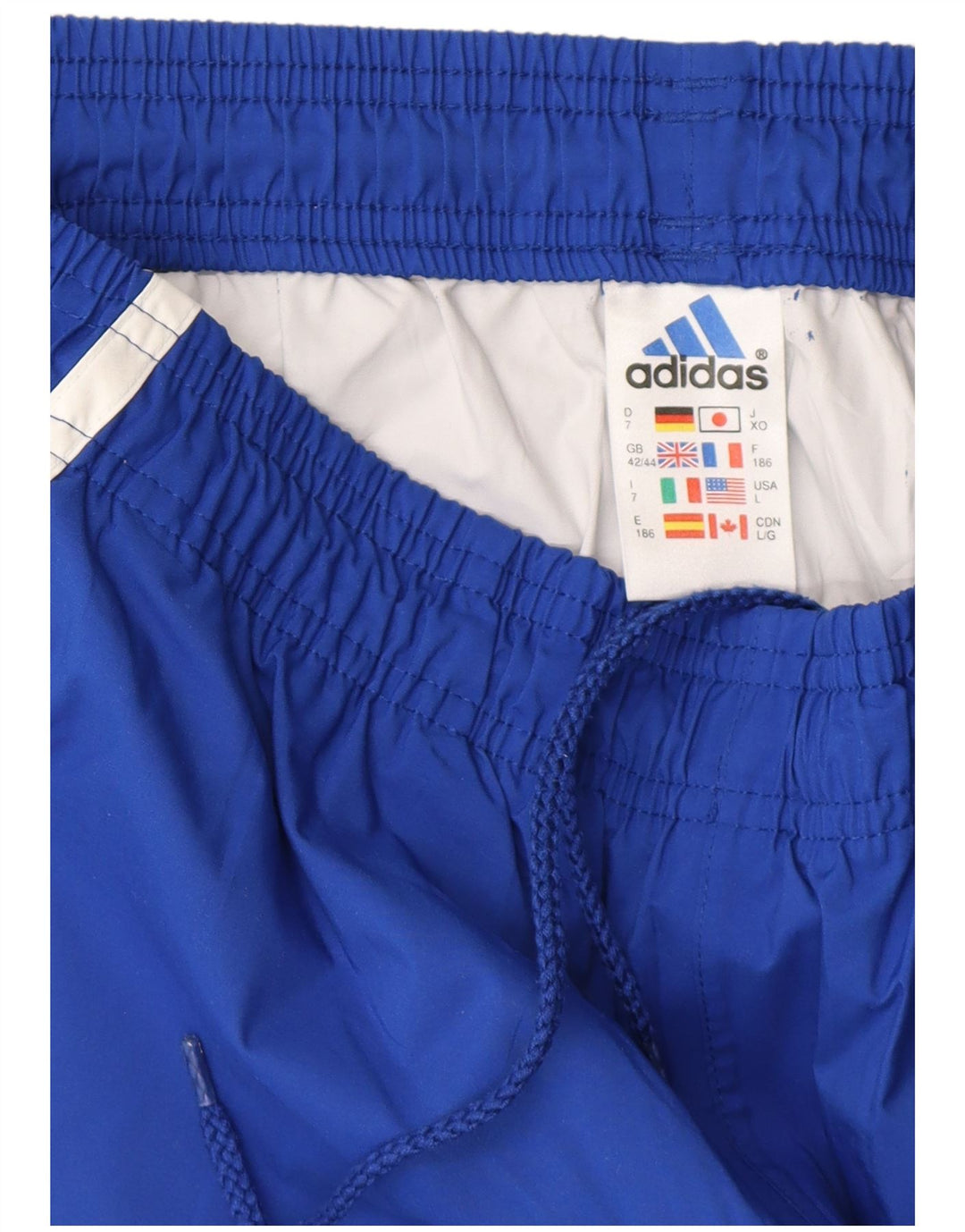 Adidas Træningsdragtsbukser til mænd UK 42/44 Large Blue Polyester