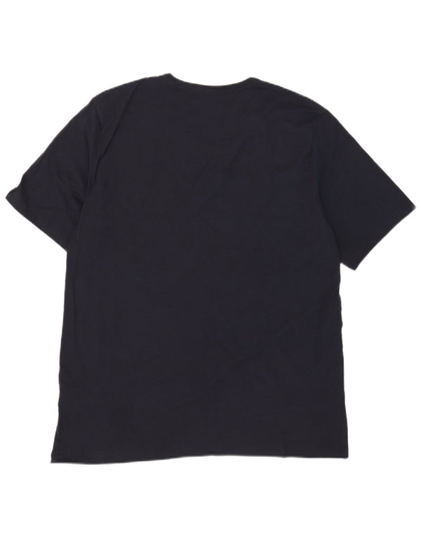 Hugo Boss Herre T-Shirt Top 2XL Marineblå Bomuld