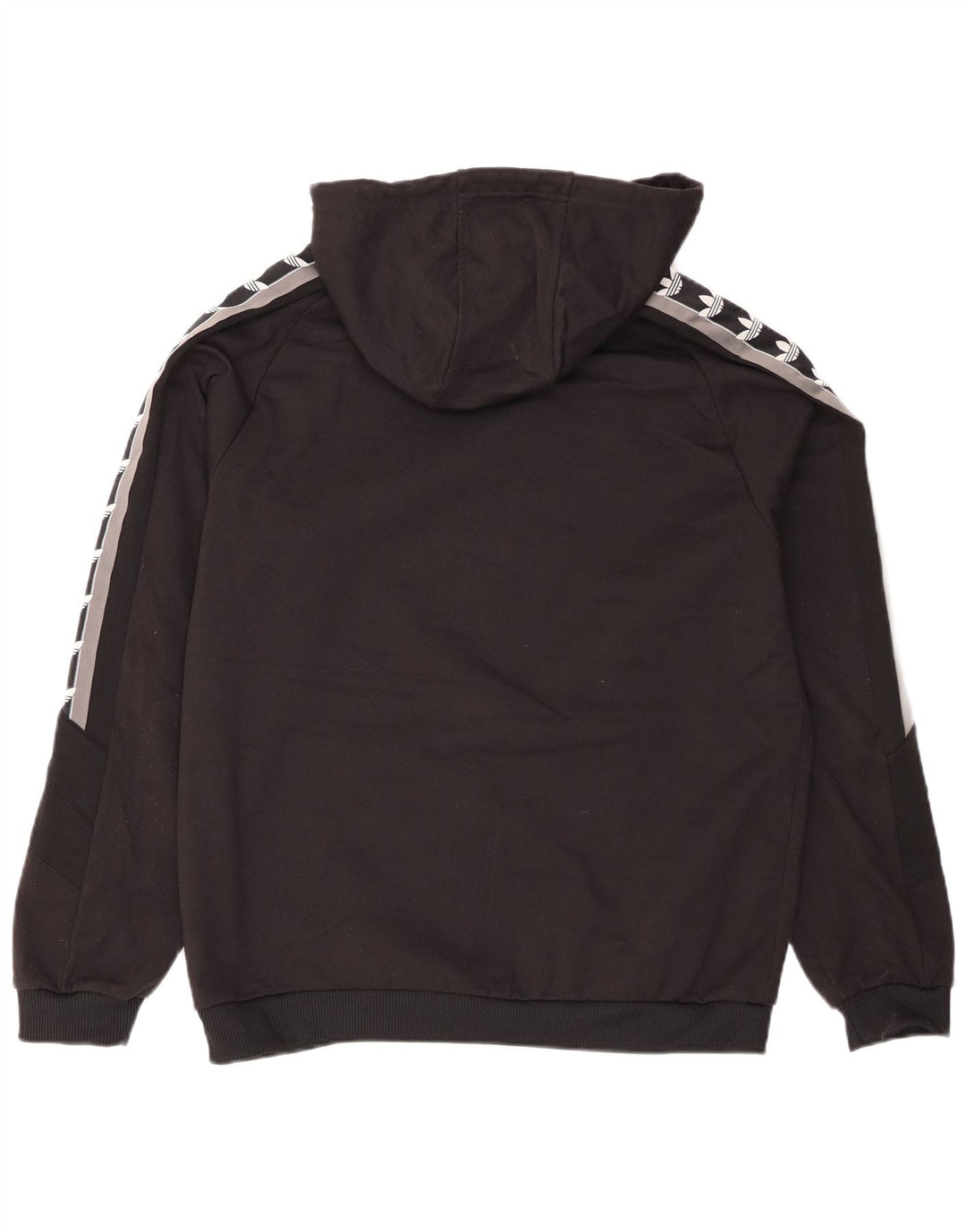 Adidas Grafisk hættetrøje til mænd Medium Sort Colourblock Polyester