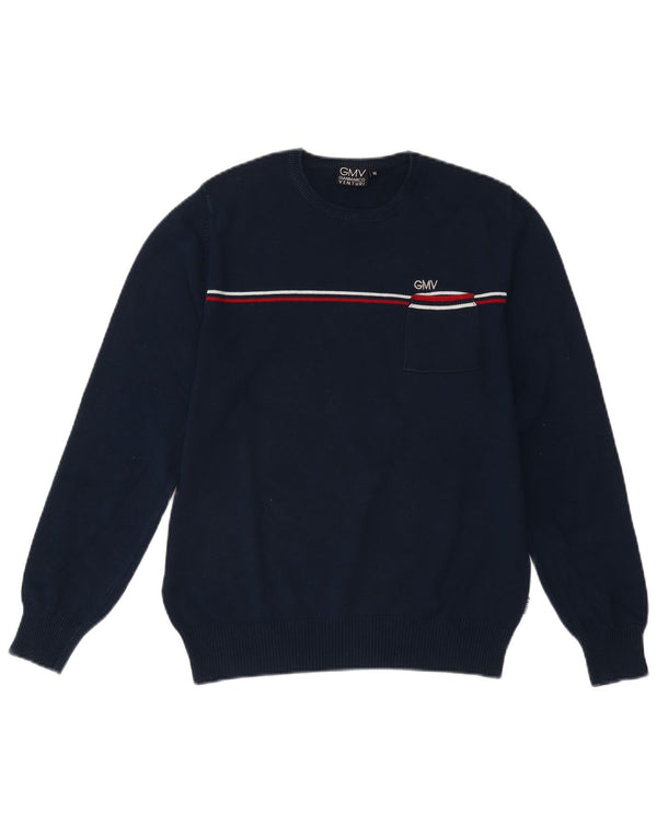 GIAN MARCO VENTURI sweater med rund hals til kvinder UK 14 Medium Marineblå