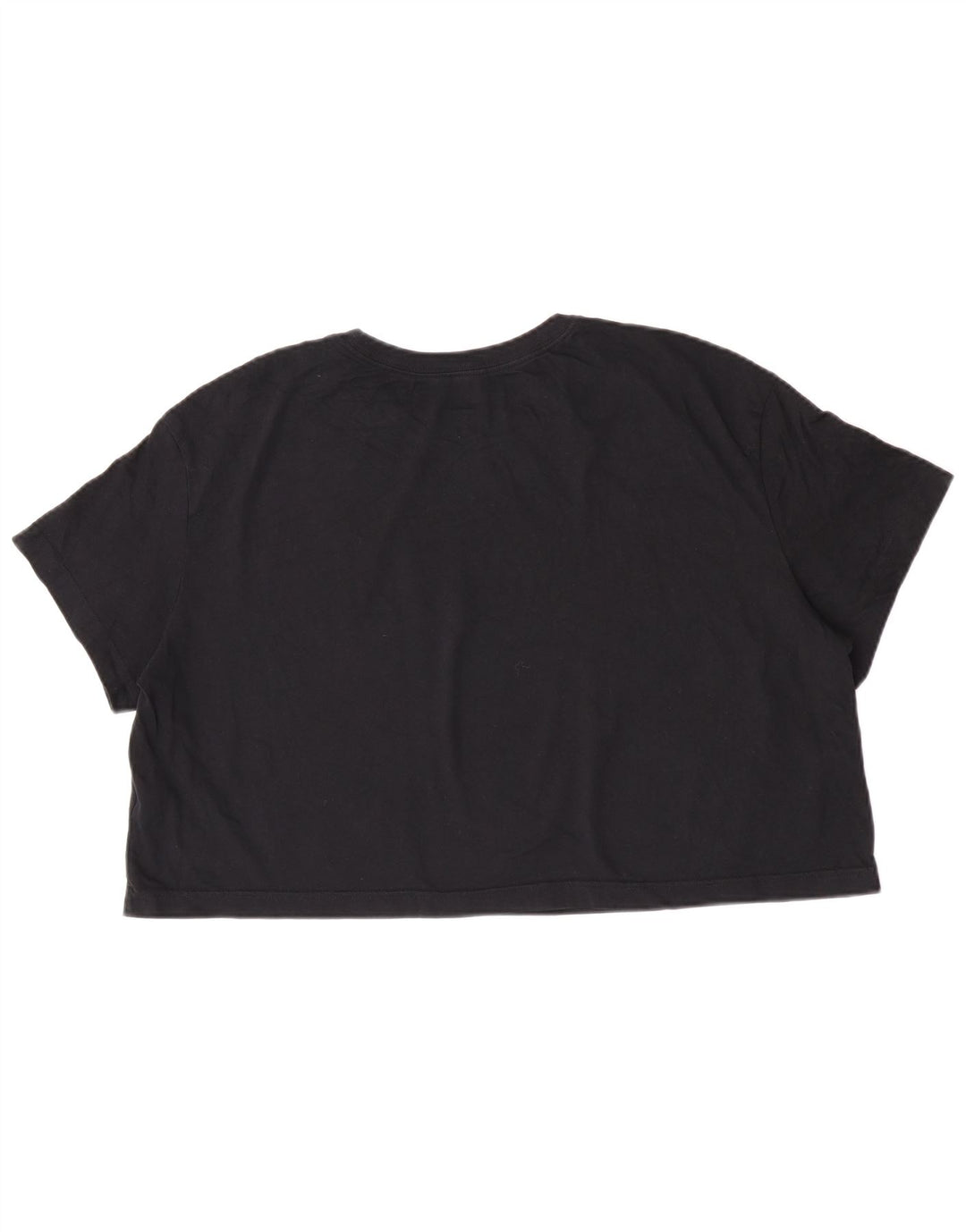 Nike Womens Crop Oversized grafisk T-shirt top UK 18 XL sort bomuld