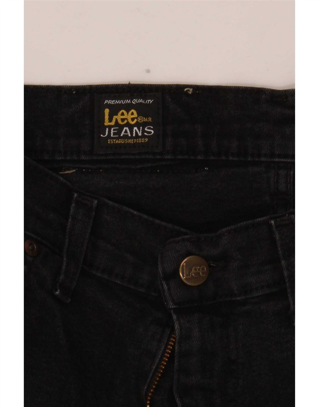 Lee Straight Jeans til mænd W28 L30 Sort