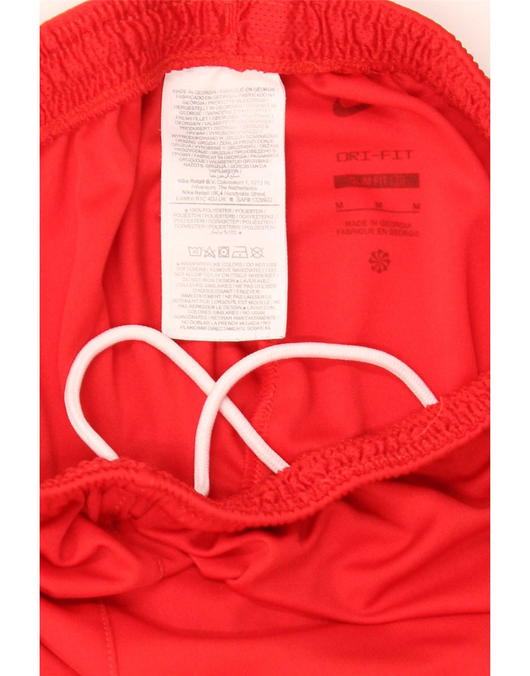 Nike sportsshorts til mænd, medium rød polyester