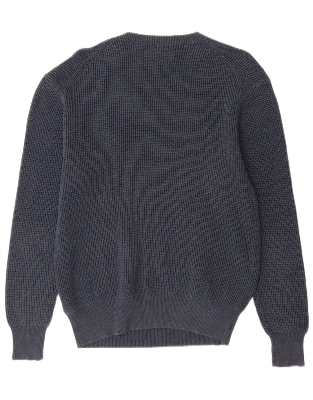 All Saints Herre Crew Neck Jumper Sweater Medium Navy Blue Bomuld