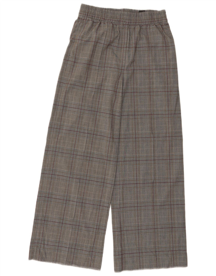 Marks & Spencer Chinobukser til kvinder UK 10 Small W26 L28 Grå ternet
