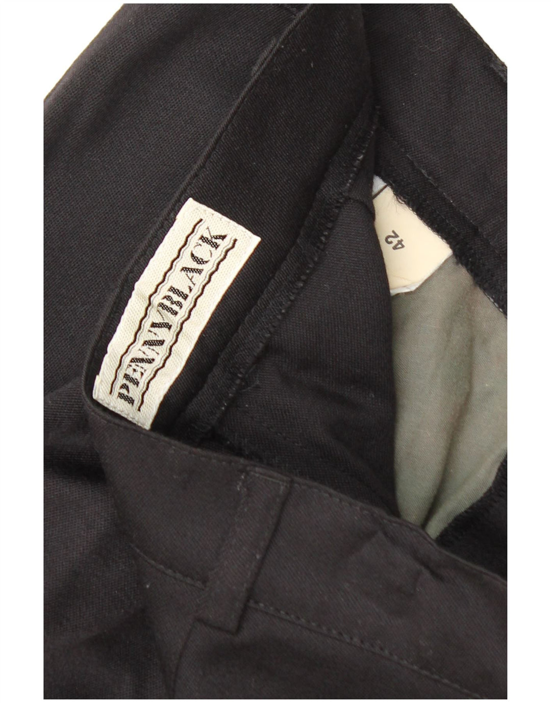 PENNY BLACK Højtaljede Chinobukser IT 42 Medium W26 L30 Sort