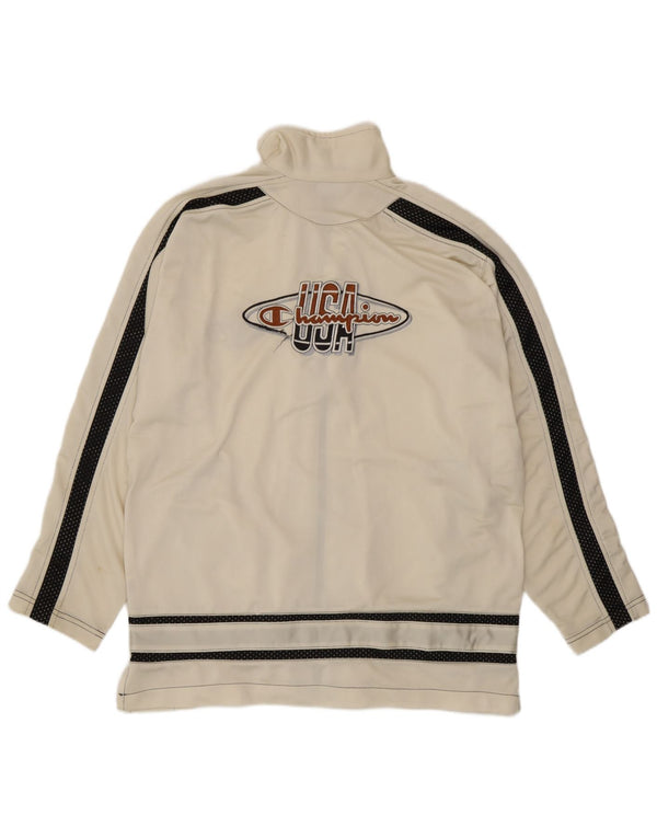 Champion Herre USA Træningsdragt Topjakke Medium Off White Colourblock Sports