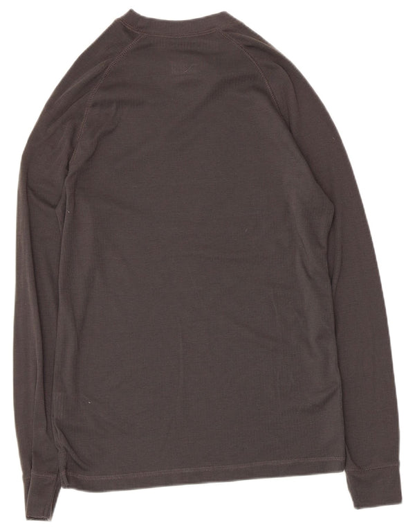 Mountain Warehouse Herre Top Langærmet Lille Grå Polyester