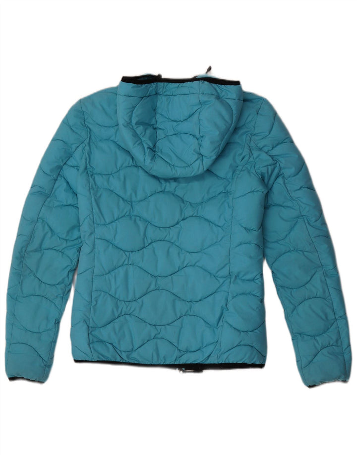 Superdry Polstret hættejakke til kvinder UK 8 Lille blå polyester