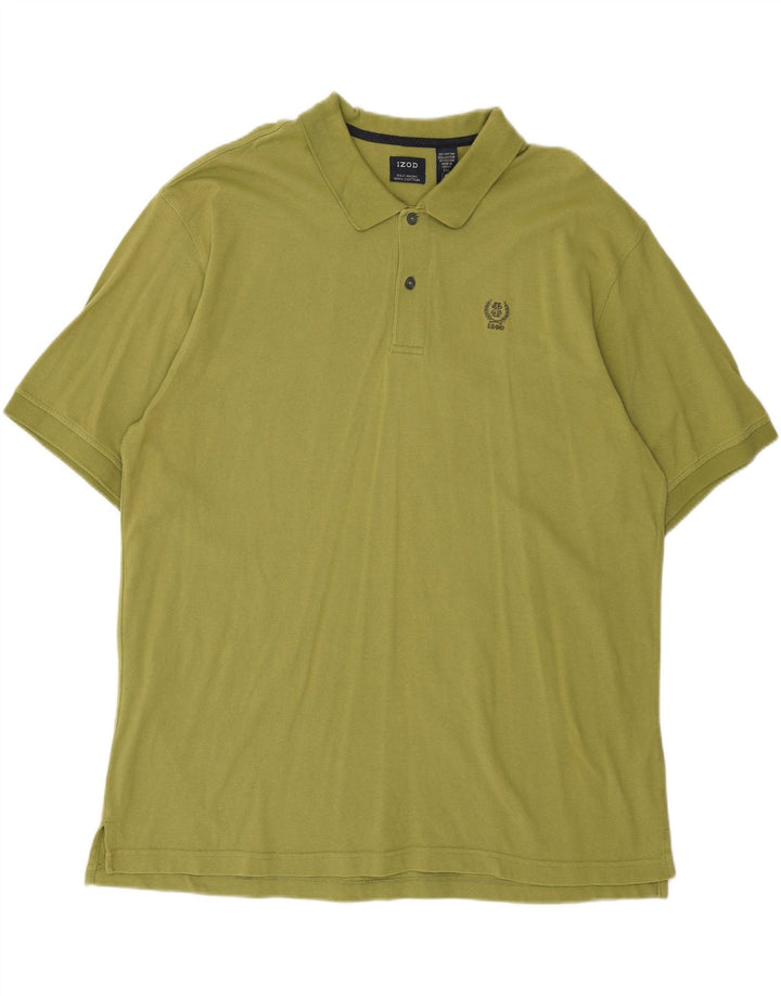 IZOD Mens Polo Shirt 2XL Green Cotton Vintage Izod and Second-Hand Izod from Messina Hembry 