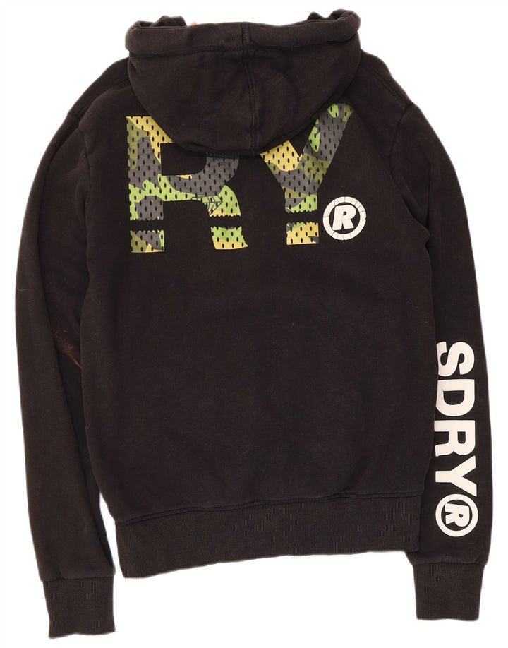 Superdry Grafisk hættetrøje til mænd mellem sort bomuld