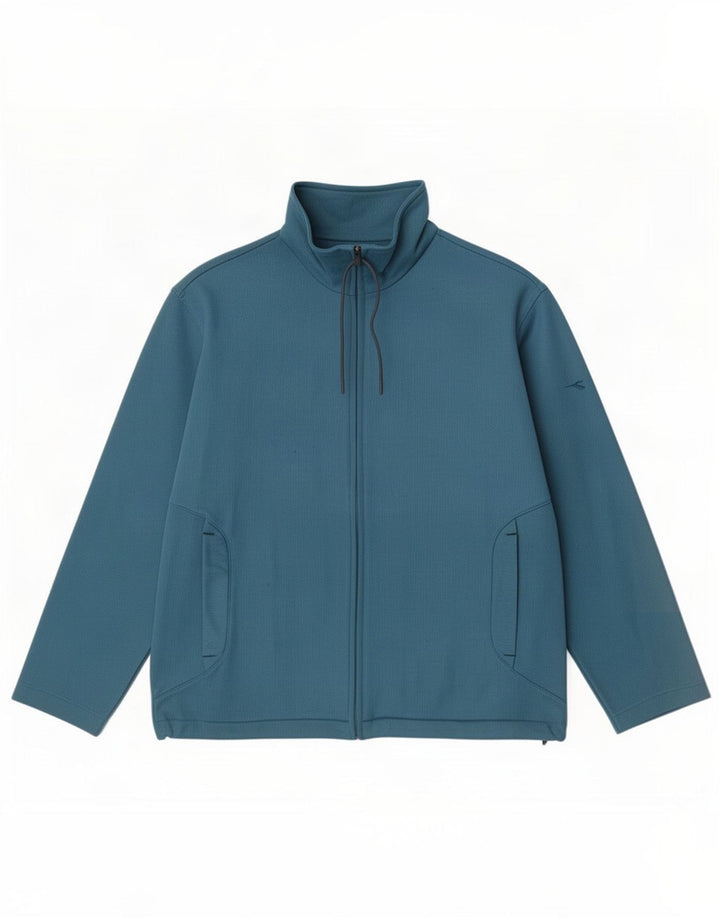Diadora træningsdragt topjakke til kvinder UK 16 Stor blå polyester