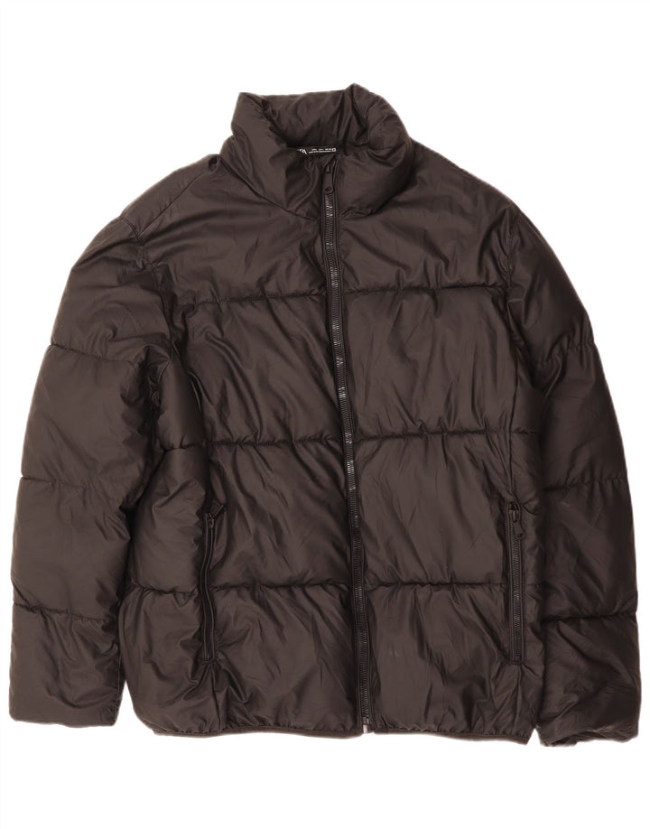 Zara Polstret Herrejakke UK 40 Stor Sort Polyester